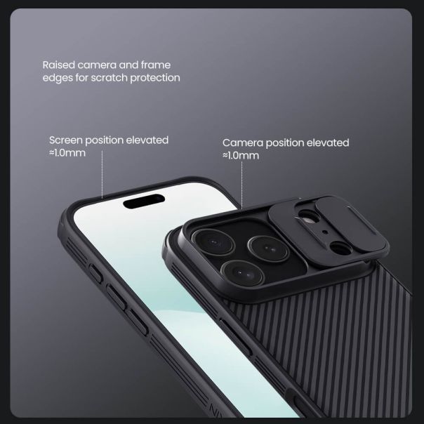 Futrola Nillkin Cam Shield Pro za iPhone 17 Pro, crna - F121370