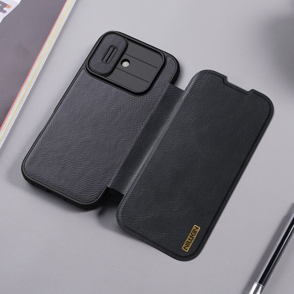 Futrola NILLKIN QIN Pro za iPhone 17, crna - F121381