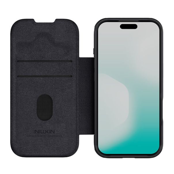 Futrola NILLKIN QIN Pro za iPhone 17 Pro, crna - F121382