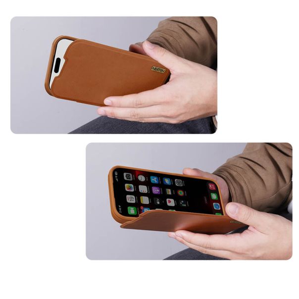 Futrola NILLKIN QIN Pro za iPhone 17 Pro, crna - F121382