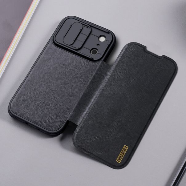 Futrola NILLKIN QIN Pro za iPhone 17 Pro, crna - F121382