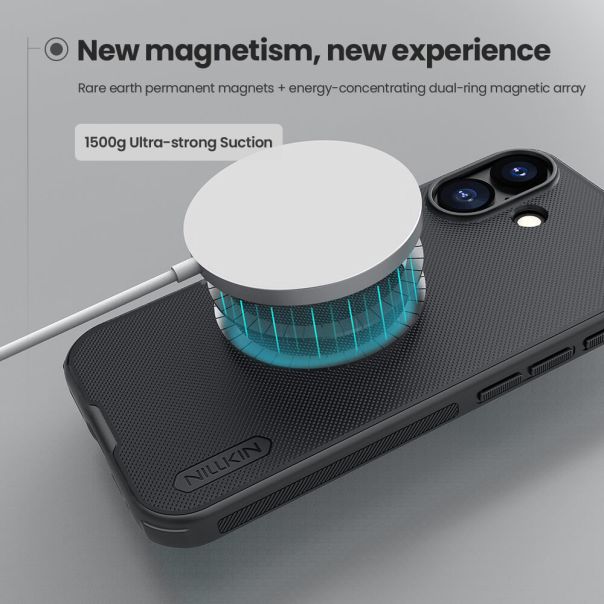 Futrola NILLKIN Super Frost PRO MAGNETIC za iPhone 17, crna - F121390
