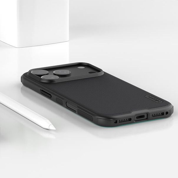 Maska za iPhone 17 Pro (63) NILLKIN Super Frost PRO MAGNETIC crna - EP2899779