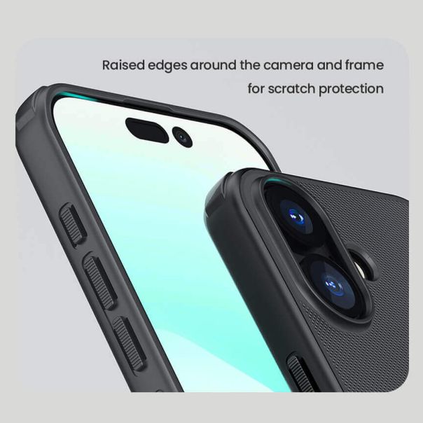 NILLKIN Maska Super Frost PRO za iPhone 17, crna - F121398