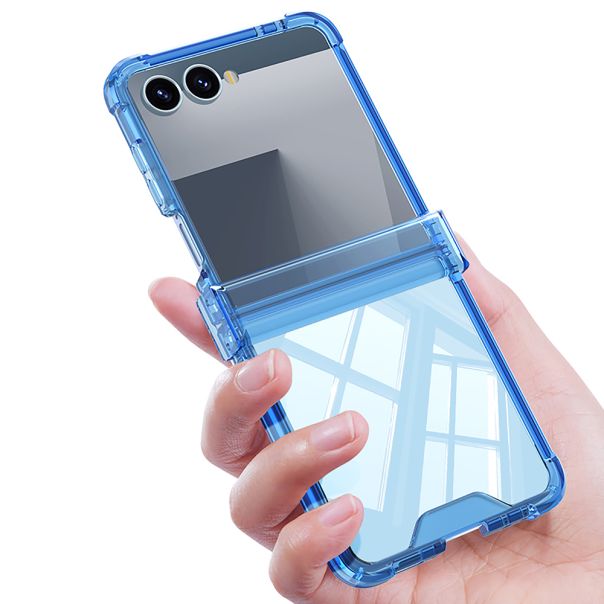 Maska za Samsung Galaxy Z Flip 7 5G TRANSPARENT COLOR LINE providna (GKK case) - EP2917896