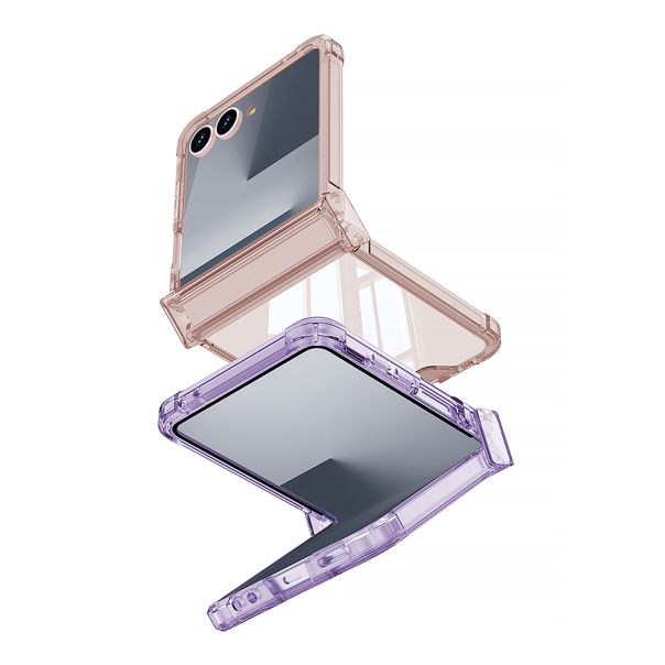 Maska za Samsung Galaxy Z Flip 7 5G TRANSPARENT COLOR LINE providna (GKK case) - EP2917896