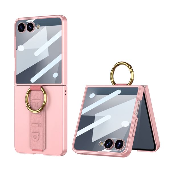Maska STRAP RING CASE za Samsung F751B Galaxy Z Flip 7 5G, roza (GKK case) - F121558
