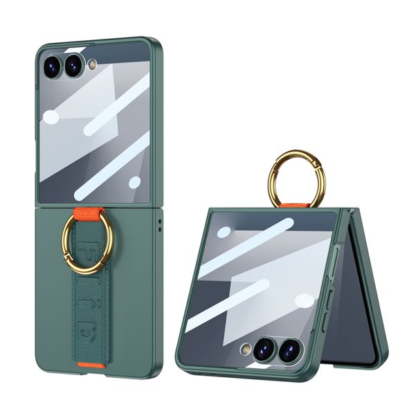Maska STRAP RING CASE za Samsung F751B Galaxy Z Flip 7 5G, zelena (GKK case) - F121559