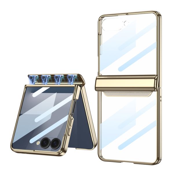 Maska LINES II za Samsung F751B Galaxy Z Flip 7 5G, zlatna - F121575