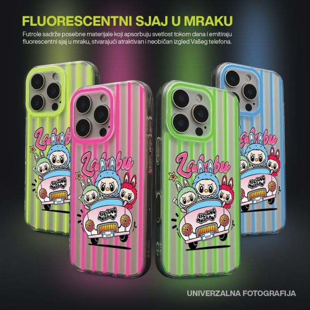 Maska PRINT PARTY za iPhone 15 Pro, roza - F122394