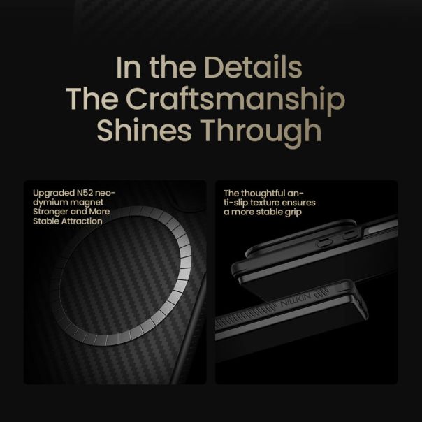 NILLKIN Carboprop magnetic case za Samsung F966B Galaxy Z Fold 7 5G, crna - F122704