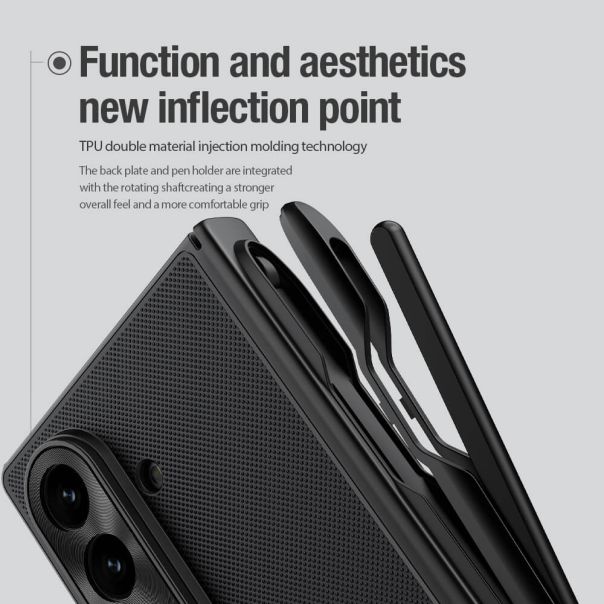 NILLKIN Maska Frosted Shield Fold Magnetic case za Samsung F966B Galaxy Z Fold 7 5G (olovka), crna - F122711