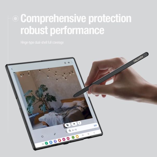 NILLKIN Maska Frosted Shield Fold Magnetic case za Samsung F966B Galaxy Z Fold 7 5G (olovka), crna - F122711
