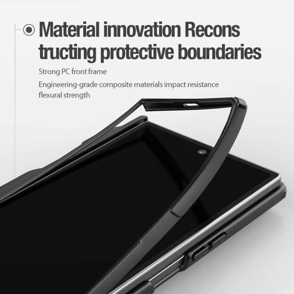 NILLKIN Maska Frosted Shield Fold Magnetic case za Samsung F966B Galaxy Z Fold 7 5G (olovka), crna - F122711