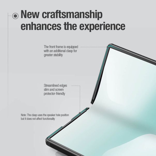 NILLKIN Maska Frosted Shield Fold Magnetic case za Samsung F966B Galaxy Z Fold 7 5G (olovka), crna - F122711