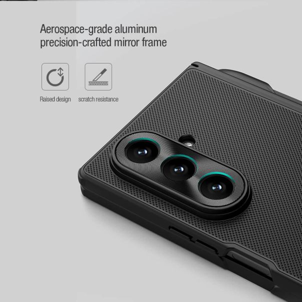 NILLKIN Maska Frosted Shield Fold Magnetic case za Samsung F966B Galaxy Z Fold 7 5G (olovka), crna - F122711