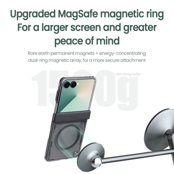 NILLKIN Iceblade Prop Magnetic case za Samsung F951B Galaxy Z Flip 7 5G, bela - F122717