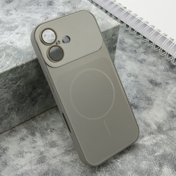 Futrola COLOR METAL MagSafe II za iPhone 17, srebrna - F122911