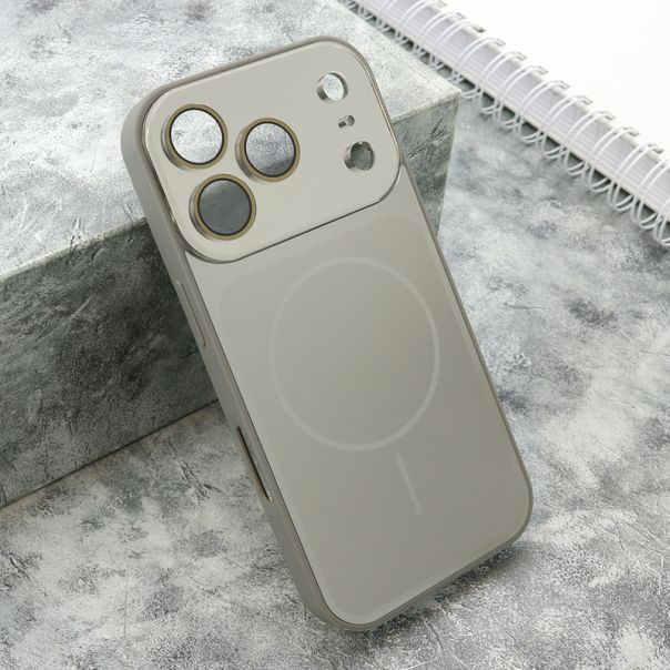 Futrola COLOR METAL MagSafe II za iPhone 17 Pro, srebrna - F122923