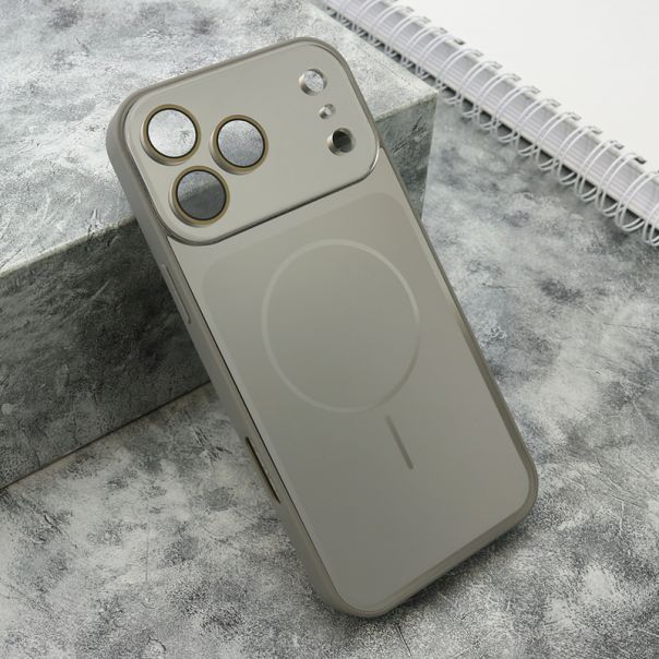 Futrola COLOR METAL MagSafe II za iPhone 17 Pro Max, srebrna - F122929