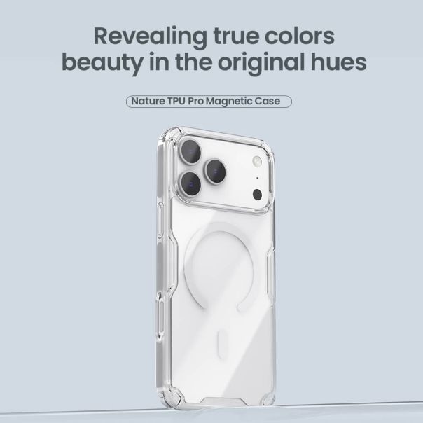 Futrola NILLKIN Nature Pro Magnetic za iPhone 17 Pro Max, bela - F122974