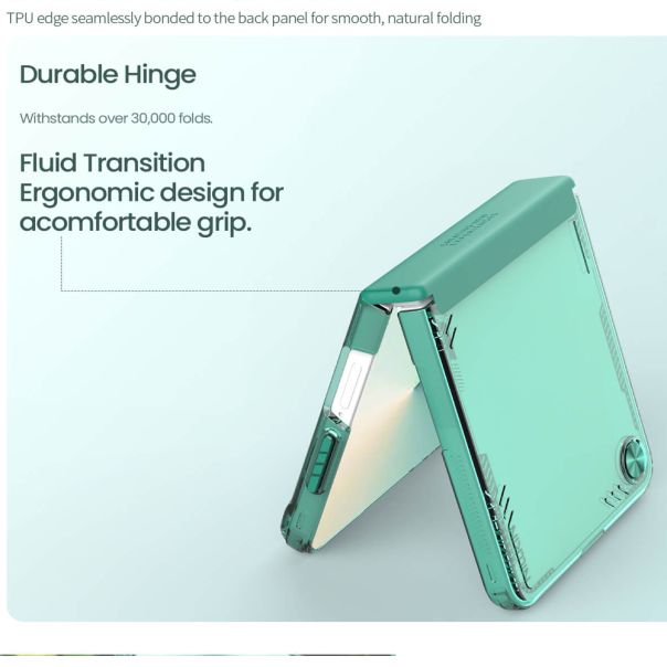 Futrola NILLKIN Iceblade za za Samsung F751B Galaxy Z Flip 7 5G, crna - F123251