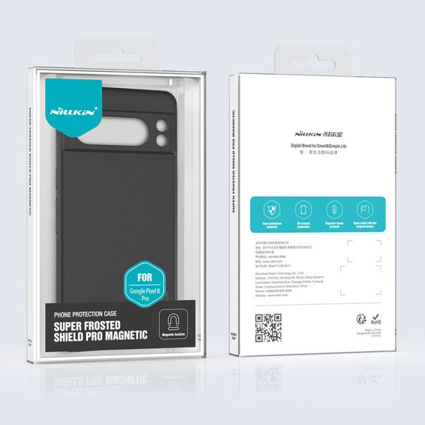 Maska za Google Pixel 8 Pro NILLKIN Super Frost Pro Magnetic Crna - EP2906085