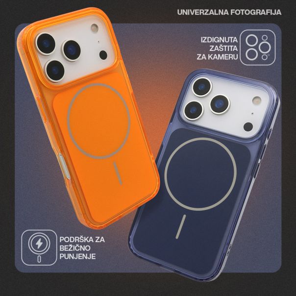 Futrola AMBER SHINE MagSafe za iPhone 17 Pro Max, bela - F123413