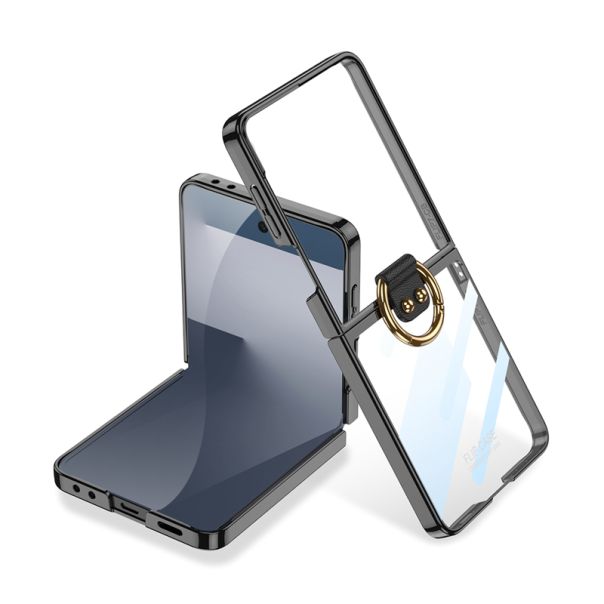 Futrola RING LINES za Samsung F751B Galaxy Z Flip 7 5G, crna (GKK case) - F123457