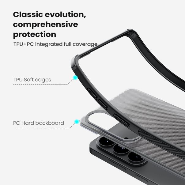 Maska za Samsung Galaxy S26 5G providno Nillkin Super Frost Pro crna - EP2903218