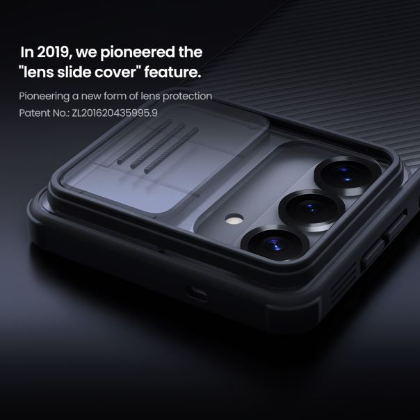 Maska za Samsung Galaxy S26 5G providno Nillkin Camshield Pro crna - EP2903197