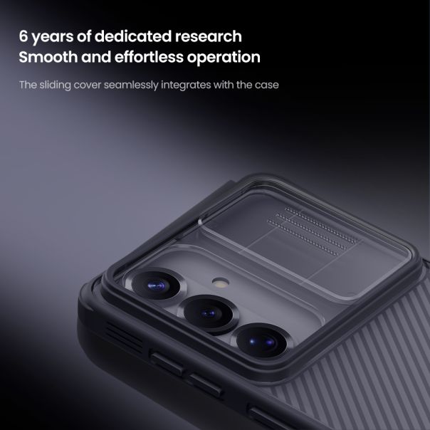 Maska za Samsung Galaxy S26 5G providno Nillkin Camshield Pro crna - EP2903197