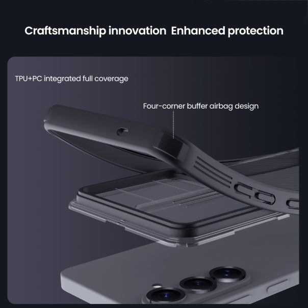 Maska za Samsung Galaxy S26 5G providno Nillkin Camshield Pro crna - EP2903197