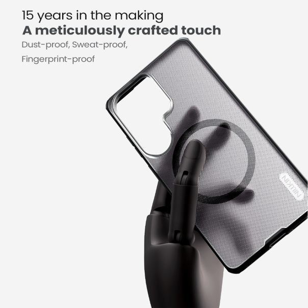 Maska za Samsung Galaxy S26 Ultra 5G providno Nillkin Super Frost Pro Magnetic crna - EP2937587