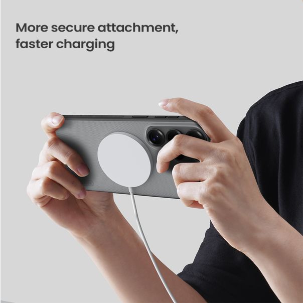 Maska za Samsung Galaxy S26 Ultra 5G providno Nillkin Super Frost Pro Magnetic crna - EP2937587