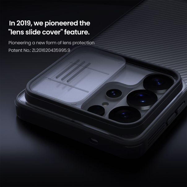 Maska za Samsung Galaxy S26 Ultra 5G providno Nillkin Camshield Pro crna - EP2912316