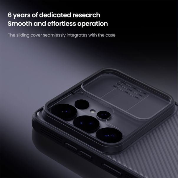 Maska za Samsung Galaxy S26 Ultra 5G providno Nillkin Camshield Pro crna - EP2912316