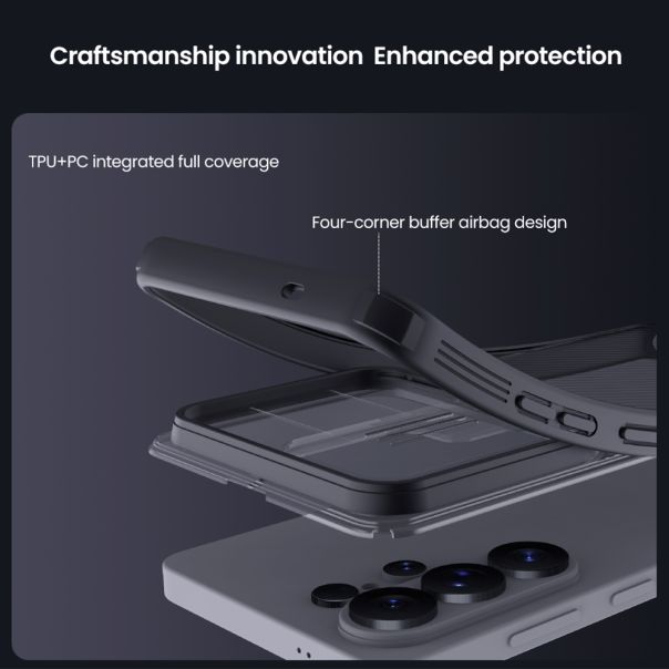 Maska za Samsung Galaxy S26 Ultra 5G providno Nillkin Camshield Pro crna - EP2912316