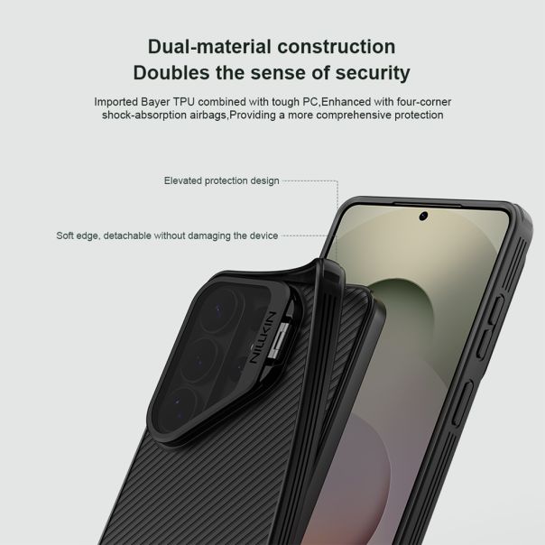 Maska za Samsung Galaxy S26 Ultra 5G Nillkin Camshield Prop magnetic crna - EP2903581