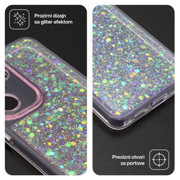 Maska za Samsung Galaxy A07 CRYSTAL GLOW roze - EP2876452