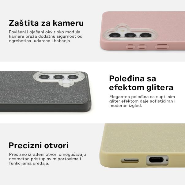Futrola GLOW DUST za Samsung A576B Galaxy A57 5G crna - EP2922172