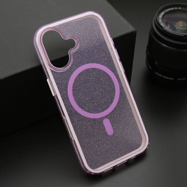 Futrola CRYSTAL MagSafe za iPhone 17 , ljubičasta - EP2811338