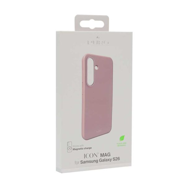 Maska za Samsung Galaxy S26 5G PURO ICON MAGSAFE roze - EP2910795-1