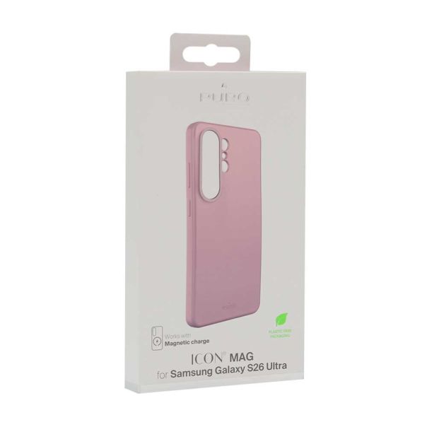 Maska za Samsung Galaxy S26 Ultra 5G PURO ICON MAGSAFE roze - EP2921156