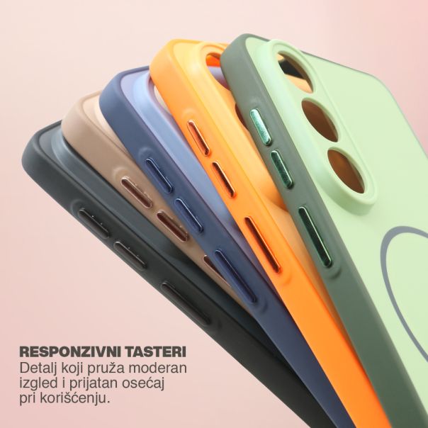 Maska za Honor 600 lite MagSafe MATTE LINE zelena - EP3273977