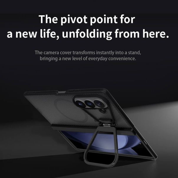 NILLKIN Futrola Cam Shield Magnetic za Samsung F976B Galaxy Z Fold 8 Ultra 5G, providno/crna - EP3191957