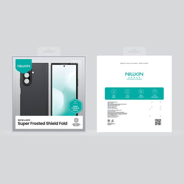 Futrola NILLKIN Frosted Shield Fold Magnetic za Samsung F976B Galaxy Z Fold 8 Ultra 5G providno crna - EP3175948