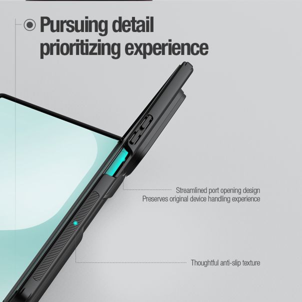 NILLKIN Frosted Shield Fold Magnetic za Samsung F976B Galaxy Z Fold 8 Ultra 5G, providno crna - EP3175942