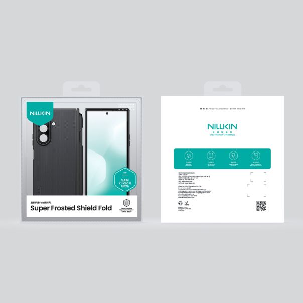 NILLKIN Frosted Shield Fold Magnetic za Samsung F976B Galaxy Z Fold 8 Ultra 5G, providno crna - EP3175942