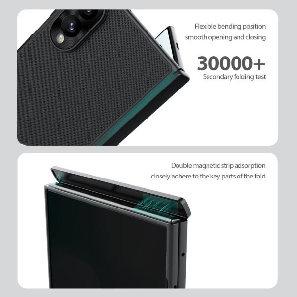 Futrola NILLKIN Frosted Shield Fold Magnetic za Samsung F971B Galaxy Z Fold 8 crna - EP3175936